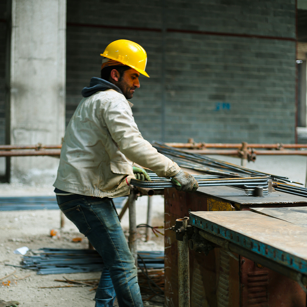 ouvrier sur chantier